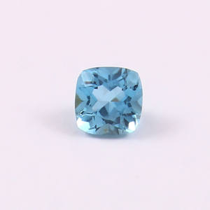 Topacio Azul Suizo Natural de 12x12mm, Corte Cuadrado Cojín, Facetado, Calibrado, Gema Suelta para Fabricación de Joyas, Lote al por Mayor - Product Image 1