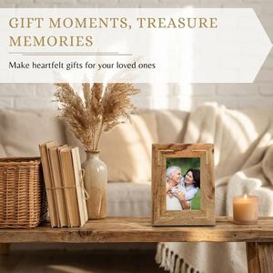 Wooden Photo Frame with <b>Easel</b> Back Stand for Home Decor, Thoughtful Gifting,Tabletop & Office Decor - Product Image 3