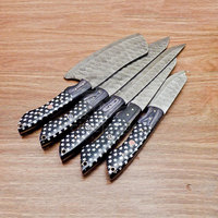 Ensemble de couteaux de chef de style moderne, lames affûtées, légers, en acier