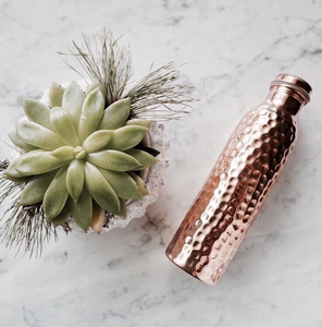 Bouteille d'eau en cuivre 100% naturel, prix de gros, joint anti-fuite et couleur or rose de haute qualité. - Product Image 3