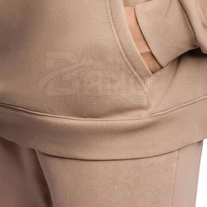 New Design 100% Cotton Breathable Winter Hooded <b>Pullover</b> <b>Men</b> Tracksuit Long Sleeve Street Wear Made in Pakistan - Product Image 4