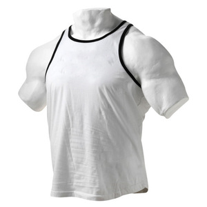 Men's Casual Style Gym <b>Tank</b> <b>Top</b> 100% Cotton <b>White</b> Jersey Men's <b>Tank</b> <b>Tops</b> - Product Image 1