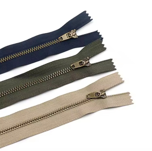 Factory Direct Low Price 3# 5# Metal <b>Zippers</b> Close End Auto Lock Brass <b>Zippers</b> for Coat Clothing Bags - Product Image 2
