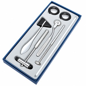 Juego de martillos neurológicos manuales de acero inoxidable, kit de martillos de reflejos con estuche, instrumentos quirúrgicos con certificación CE - Product Image 3