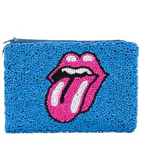 Pochette à monnaie perlée de style indien traditionnel, broderie de perles de rocaille bohème de qualité supérieure - Product Image 1