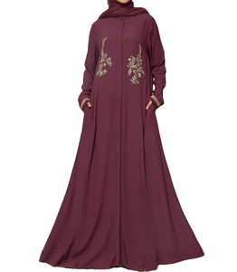 Wholesale Prices New Stylish Abaya Islamic Dress Muslim Woman Clothing Custom Sizes Full Body Cover Embroidered Stonework Abayas - Product Image 1
