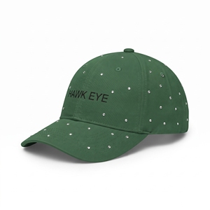 Gorra de Béisbol Bordada con Pedrería Ojo de Halcón, Verde, 6 Paneles, Ajustable, Unisex, Casual, Tela Twill, Color Sólido, Logotipo Frontal - Product Image 5
