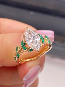 Bijoux de haute qualité en argent sterling rhodié pour femme, avec zircon de laboratoire de 4 carats taille marquise, pour fiançailles, mariage et fêtes, thème religieux - Product Image 4