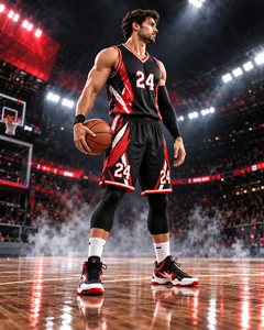 Ensemble Maillot et Short de Basketball 3D Performance en Mesh – Nouvelle Collection – Maillot Athlétique Sans Manches et Short de Basketball – Vente Flash - Product Image 3
