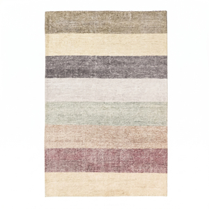 DECORDEC Wool Hand Tufted Non-Slip Eco-Friendly Broad Horizontal Stripe <b>Thick</b> <b>Pile</b> Area <b>Rug</b> for Hotel Villa Living Room - Product Image 1