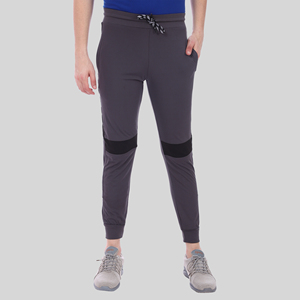 Pantalon de survêtement sport bleu quatre directions avec bande latérale, logo personnalisable, impression HD, délavage coloré, 100 % polyester, séchage rapide, tailles homme M/L/XL - Product Image 4