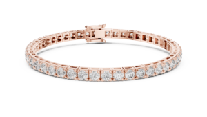 CLASSIC LAB GROWN BRILLIANT CUT DIAMOND RHODIUM PLATED TENNIS BRACELET SET 18KT YELLOW <b>GOLD</b> DAILY OFFICE WEAR WEDDING ENGAGEMENT - Product Image 6