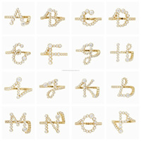 Bague de fiançailles unisexe en argent sterling 925 avec initiale A-Z, moissanite taille brillant sertie clos, bande minimaliste alphabet