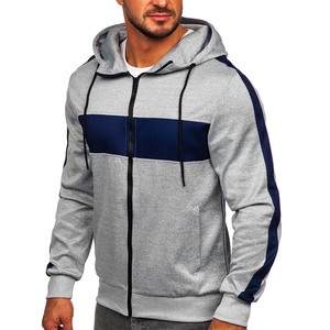 Conjuntos de Chaqueta Cortavientos de Poliéster Ligero y Transpirable con Paneles de Color en Contraste Personalizados para Hombre, Otoño - Product Image 6