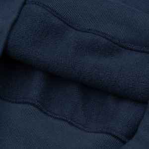Sudadera con Capucha para Hombre, Color Azul Marino, Corte Regular, 100% Algodón, Felpa Francesa, Estilo Casual para Otoño, Tejido de Punto, Color Sólido - Product Image 5