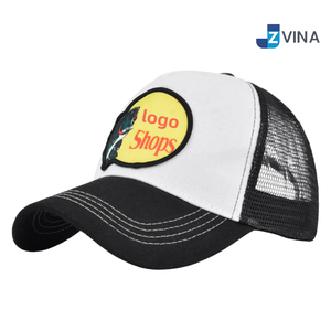 หมวกแก๊ปตาข่ายปักโลโก้แบบกำหนดเอง หมวกเบสบอลแบบ Snapback สำหรับโปรโมชั่นกลางแจ้ง - Product Image 4