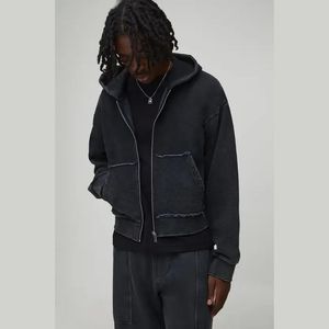 Sudadera con capucha y cremallera de algodón para hombre, estilo urbano, más vendida en 2026, venta al por mayor de fábrica, Sudadera Araignée - Product Image 1