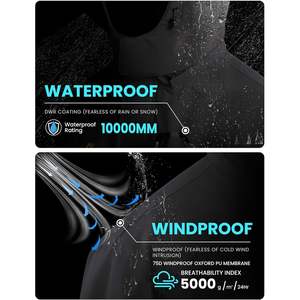 Abrigos de Invierno para Hombre 2025, Chaqueta de Esquí Impermeable con Capucha, Cortavientos Cálido para Invierno - Product Image 5