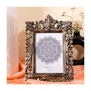 Cadre photo en bois de pin estampé 5x7 Or rustique Vente en gros Moradabad - Product Image 2