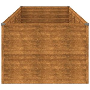 Bac à légumes surélevé en acier Corten 152"x39.4"x27.2" Fournitures de jardinage haut de gamme - Product Image 5