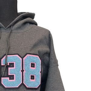 Sudadera con Capucha Gris Chenille 1938, Sudadera Suave de Mezcla de Algodón, Sudadera con Capucha de Manga Larga, Ropa Casual de Moda para Uso Diario - Product Image 5