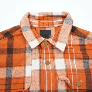 Camisas de Franela a Rayas Vintage Personalizadas, Cómodas, de Algodón Cepillado, Casuales, con Botones, Estilo Urbano, Hip Hop, Corte Regular, Tallas Grandes - Product Image 3
