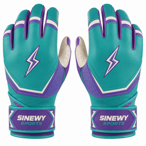 SINEWY Sports Batting Gloves Lightweight Breathable Polyester/Cotton Padded Wrist Support <b>Hook</b> Loop Closure Unisex Adult - Product Image 1