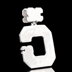 Pendentif de luxe personnalisé en CZ givré Ice Prestige - Product Image 2