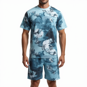 Ensemble de shorts pour hommes à sublimation abstraite - Product Image 2