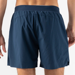 Shorts de Playa para Hombre, Color Azul Marino, de Secado Rápido, con Cordón en la Cintura y Bolsillos, Tejido Sólido, Casual, Cortos - Product Image 3