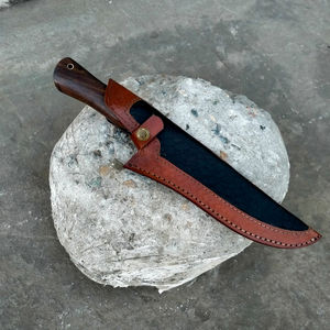 มีดโบวี่คุณภาพสูง ดีไซน์ใหม่ ทันสมัย ทำจากเหล็กกล้าไร้สนิม ใบมีดหยักเปลี่ยนได้รวดเร็ว เหมาะสำหรับตั้งแคมป์ ทำกิจกรรมกลางแจ้ง ล่าสัตว์ แข็งแรง ทนทาน สีโรส - Product Image 3