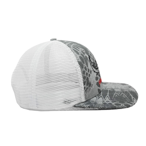 OEM Custom <b>Camo</b> Trucker Hat 6 Panel Fishing <b>Cap</b> with Embroidered Logo Adjustable Unisex Breathable Outdoor <b>Cap</b> Wholesale - Product Image 4