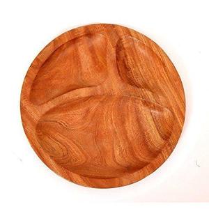 Vintage Round Wooden Serving <b>Plate</b> Handmade Solid Minimalist Design Dishes & <b>Plates</b> Customized On Sale - Product Image 6