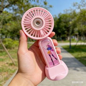Ventilador de mano personalizado para chicas, venta al por mayor directa de fábrica, 500mAh, 3 velocidades, ¡gran oferta! - Product Image 3