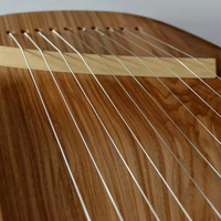 Wooden Lyre Harp Handmade Musical Instrument Wood Frame Carbon Steel Strings Smooth Surface Professional Lyra Harps