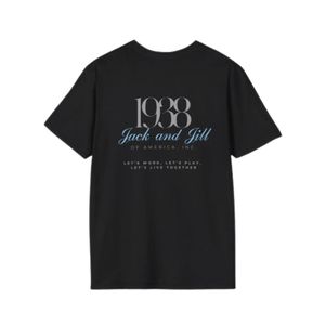 T-shirt en coton doux à col rond et manches courtes, vêtements décontractés à la mode pour tous les jours, Johnson County - Product Image 3