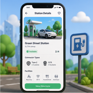 Plataforma de Navegación y Buscador de Estaciones de Carga para Vehículos Eléctricos, para Propietarios de Vehículos Eléctricos y Usuarios de Flotas - Product Image 2