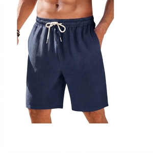 Pantalones Cortos Deportivos para Hombre, de Verano, de Poliéster y Algodón, de Secado Rápido, Cintura Elástica con Cordón, Casuales, para Playa, Gimnasio, Entrenamiento, Jogging - Product Image 2