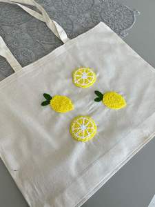 Bolsa de Mano de Lona de Algodón con Cuentas de Lujo con Diseño de Vida Marina, Hecha en India, Ecológica, Reutilizable, Bolsa de Hombro de Viaje, Proveedor Mayorista - Product Image 6