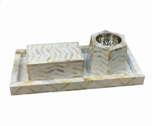 Porte-encens arabe en bois d'acacia écologique avec incrustation de nacre, fait main, de haute qualité, pour usage religieux - Product Image 5