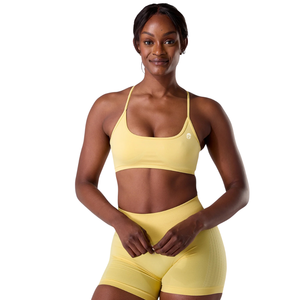 เสื้อชั้นในกีฬาไร้ตะเข็บสำหรับผู้หญิง สายรัดไขว้หลัง ยืดหยุ่นสูง เหมาะสำหรับโยคะ ฟิตเนส ออกกำลังกาย ชุดกีฬา OEM - Product Image 1