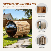 Sauna Exterior Tipo Barril para Airbnb, Rentable, de Varias Piezas, con Certificación ETL, con WiFi, Cabaña de Retiro en la Montaña de Argentina