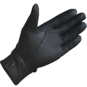 Men's Tactical Leather Gloves with Reflective Stripe Non-Slip Outdoor Protection - Product Image 2