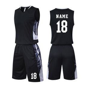 Uniformes de Baloncesto Personalizados 2026 con Diseño y Logotipo, Camisetas de Baloncesto Reversibles Negras y Rojas Sublimadas Profesionales - Product Image 3