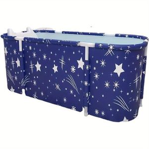 Vasca da Bagno SPA Portatile e Pieghevole con Termostato, Doccia per Bagno Familiare con Area Separata per Immersione in Bagno di Ghiaccio, Vasche di Qualità - Product Image 1