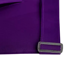 Delantal Masónico Morado Personalizado, Forma Cuadrada, Tejido, Estilo Clásico, Insignia para Prenda - Product Image 3
