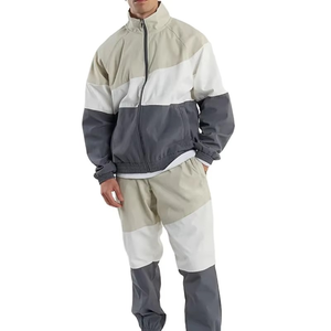 Lightweight Crinkle Nylon Tracksuit Men 2 Piece <b>Reflective</b> Windbreaker <b>Running</b> Sports <b>Jacket</b> and Pants Set - Product Image 4