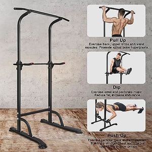 Sports Power Tower regolabile in altezza Home Gym Fitness attrezzature allenamento Dip Station Pull Bar per l'allenamento della forza - Product Image 6