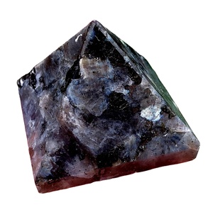 Pirámide de larvikita, cristal de ágata Natural, espécimen coleccionable decorativo, piedra preciosa en forma de pirámide de energía Mineral pulida para - Product Image 1