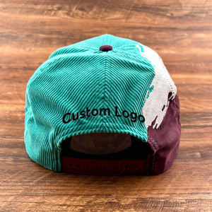 Gorra de Béisbol Personalizada con Logotipo, 100% Algodón, 6 Paneles, Estampado a Rayas, Transpirable, Impermeable, Unisex, Ajustada, Estilo Casual de Primavera/Verano - Product Image 5